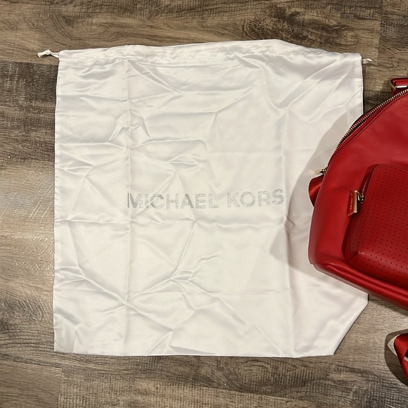 NWT Michael Kors bright red backpack - Picture 13 of 16
